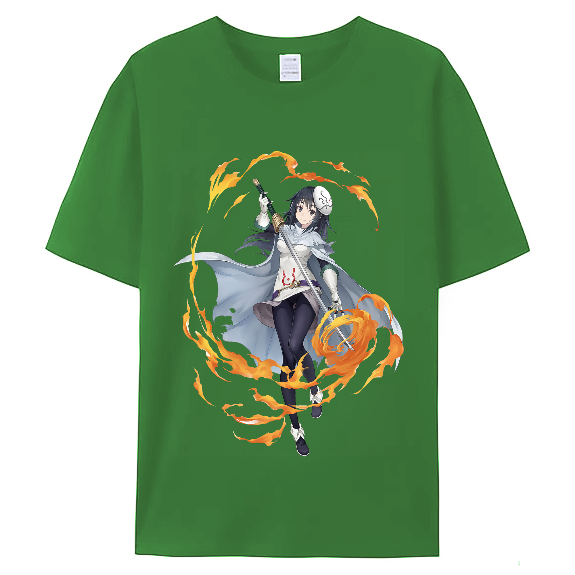 （画像用） 転スラ Regarding Reincarnated to Slime レディースカジュアルプリントTシャツ（綿100％）